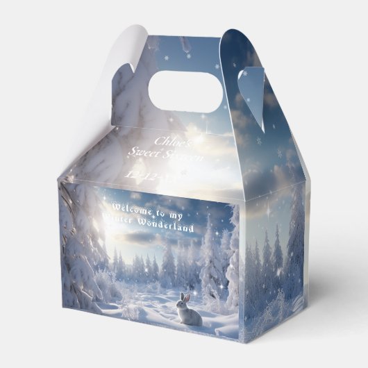 スウィート16冬ワンダーランドスノーバニーフォレスト フェイバーボックス (裏面サイド)