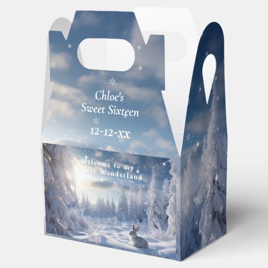スウィート16冬ワンダーランドスノーバニーフォレスト フェイバーボックス (オープン)