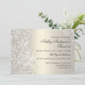 スウィート16冬ワンダーランドスパークルスノーフレーク 招待状 (スタンド正面)