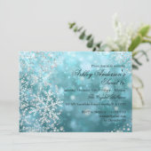 スウィート16冬ワンダーランドスパークルスノーフレーク 招待状 (スタンド正面)