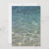 スウィート16夏ビーチモダン紙吹雪ドット 招待状 (裏面)