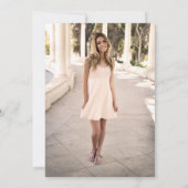 スウィート16招待状カスタム写真テンプレートデザイン 招待状 (裏面)