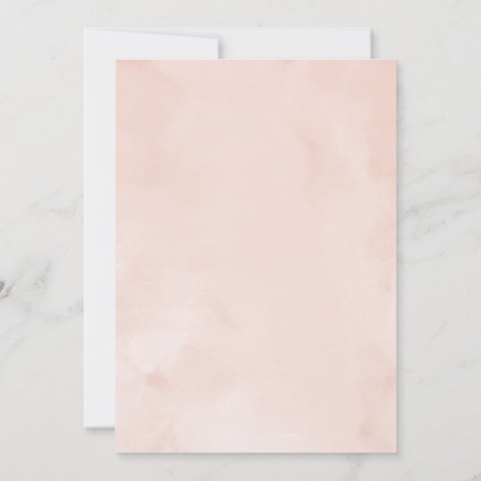 スウィート16招待状ゴールドフォイルピンク赤面ガウン 招待状 (裏面)