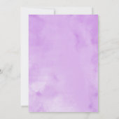 スウィート16招待状シルバーフォイルパープルガウン 招待状 (裏面)