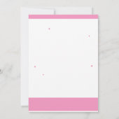 スウィート16招待状明るい赤紫色ピンク16誕生日 招待状 (裏面)