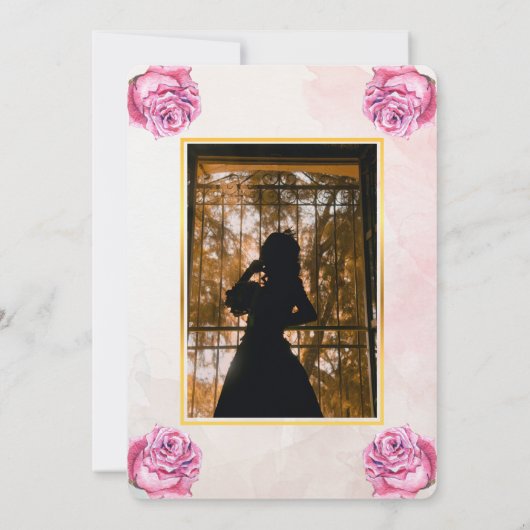 スウィート16招待状 招待状 (裏面)