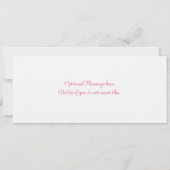 スウィート16搭乗券パリ 招待状 (裏面)