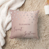 スウィート16番目の1610代の女の子16バラ金ゴールドダイヤモンド クッション (ブランケット)