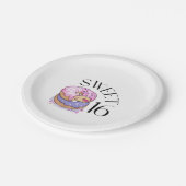 スウィート16紙プレート ペーパープレート (アングル)