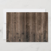 スウィート16素朴ひまわりフローラジャールバーンウッド 招待状 (裏面)