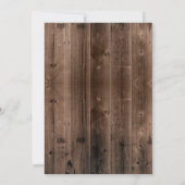 スウィート16素朴デイジーフラワーズバーンウッド 招待状 (裏面)