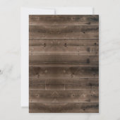 スウィート16素朴フェアリーテールバーンウッドバースデーパーティー 招待状 (裏面)