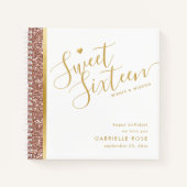 スウィート16誕生日ウィズウィズウィズウィズウィズウィズダムアドバイスゲストブック ノートブック (正面)