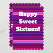 スウィート16誕生日カード シーズンカード (正面/裏面)