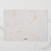 スウィート16誕生日ガールフォトオーキッズアーチマーブル 箔招待状 (裏面)