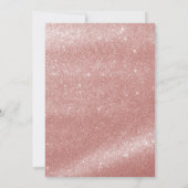 スウィート16誕生日スクリプトバラ金ゴールド誕生日パーティー 招待状 (裏面)