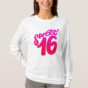 スウィート16誕生日スリーブTシャツ Tシャツ