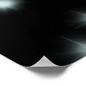 スウィート16誕生日ティール(緑がかった色)ネオングローウェルカムサイン ポスター (角)