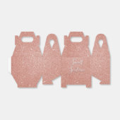 スウィート16誕生日バラ金ゴールド赤面ピンクグリッター フェイバーボックス (折り畳みなし)