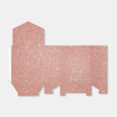 スウィート16誕生日バラ金ゴールド赤面ピンクグリッター フェイバーボックス (折り畳みなし)