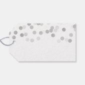 スウィート16誕生日フェイク銀箔グリッターライト ギフトタグ (裏面横)