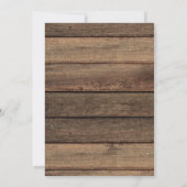 スウィート16誕生日ベビーズブレスファームハ素朴ウス 招待状 (裏面)