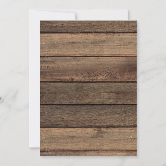 スウィート16誕生日ベビーズブレスファームハ素朴ウス 招待状 (裏面)