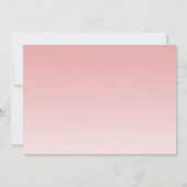 スウィート16誕生日ベビーピンクグリッターグラムフォト 招待状 (裏面)