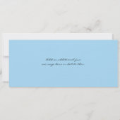 スウィート16誕生日ボーディングパストゥパリ 招待状 (裏面)