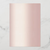 スウィート16誕生日モダングラムブラック実在バラ金ゴールド 箔招待状 (裏面)