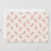 スウィート16誕生日ワイルドフラワーフォトフローラボホ 招待状 (裏面)