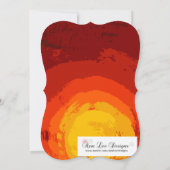 スウィート16誕生日招待状アフリカンサファリキリン 招待状 (裏面)