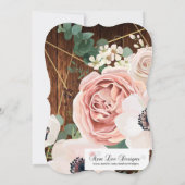 スウィート16誕生日招待状ジオメトリックガーデンバラ 招待状 (裏面)