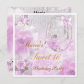 スウィート16誕生日招待状 招待状 (正面/裏面)