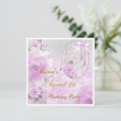 スウィート16誕生日招待状 招待状 (スタンド正面)