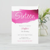 スウィート16誕生日招待状 招待状 (スタンド正面)