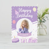 スウィート16誕生日招待状 招待状 (スタンド正面)