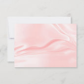 スウィート16赤面ピンクグリッタードレスティアラフローラ 招待状 (裏面)