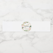 スウィート16赤面フローラピンクバタフライ ペットボトルラベル (シングルラベル)