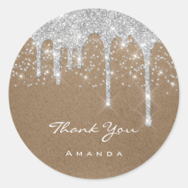 スウィート16 ウェディング ブライダル ペーパー クラフト ドリップス ラウンドシール