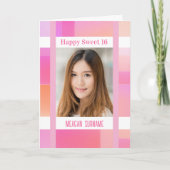 スウィート16 カスタム フォト カード (正面)