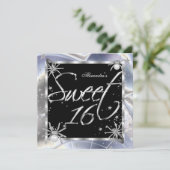 スウィート16 シルバー・スパイダーズ 16歳の誕生日パーティー 招待状 (スタンド正面)