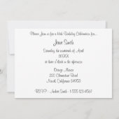 スウィート16 スターパーティー招待状 招待状 (裏面)