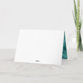 「スウィート16」ターコイズゴールド 16歳の誕生日 サンキューカード (裏面)