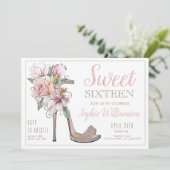 スウィート16 ハイ ヒール バースデー 招待状 (スタンド正面)