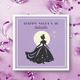 スウィート16!ハッピーバースデーパーティー スタンダードカクテルナプキン