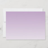 スウィート16 バースデー ライトパープル グリッター グラム フォト 招待状 (裏面)