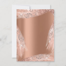 スウィート16 ブライダル ドレス ローズ カッパー ダイヤモンド スパーク 招待状