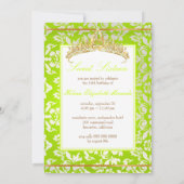 スウィート16 / プリンセス / パールダマスク 招待状 (裏面)