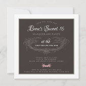 スウィート16 マスカレードパーティー招待状 招待状 (正面)